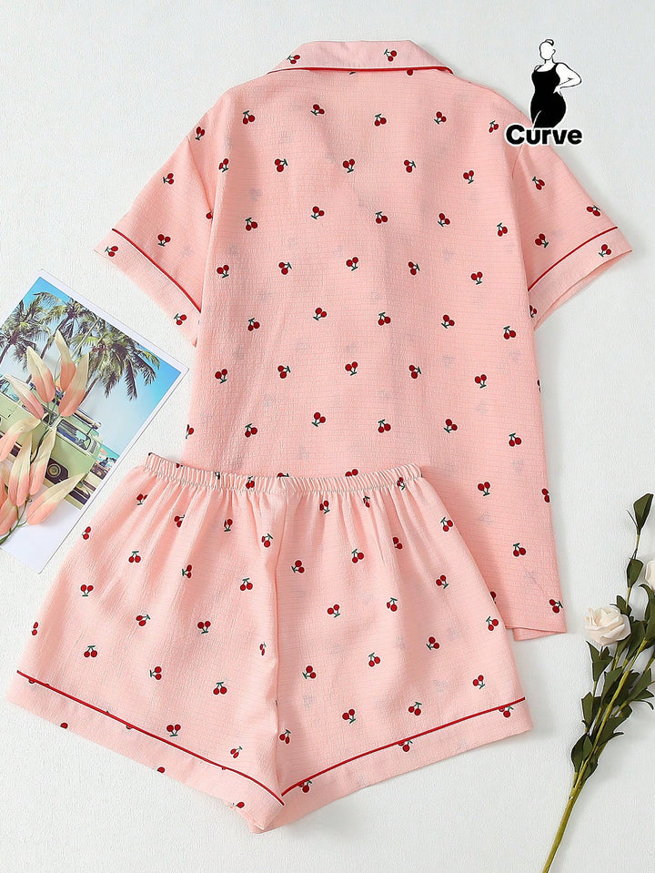 Set pijamale SHEIN, roz