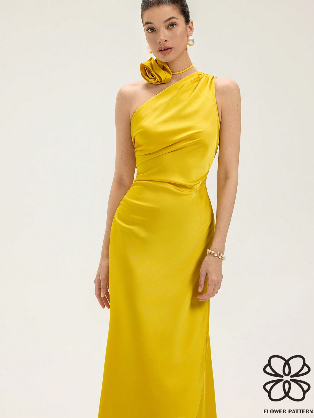 Rochie maxi SHEIN, galben