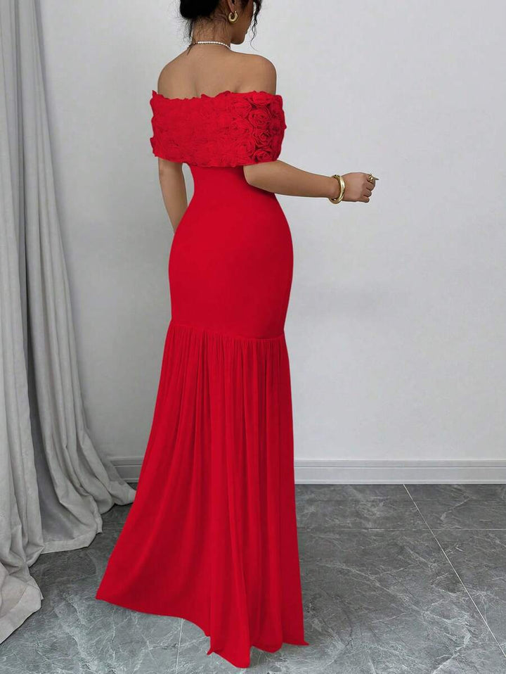 Rochie maxi SHEIN, roșu