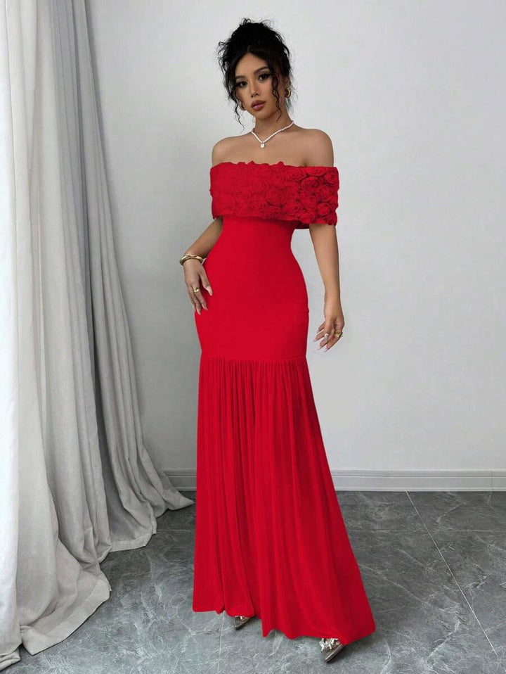 Rochie maxi SHEIN, roșu