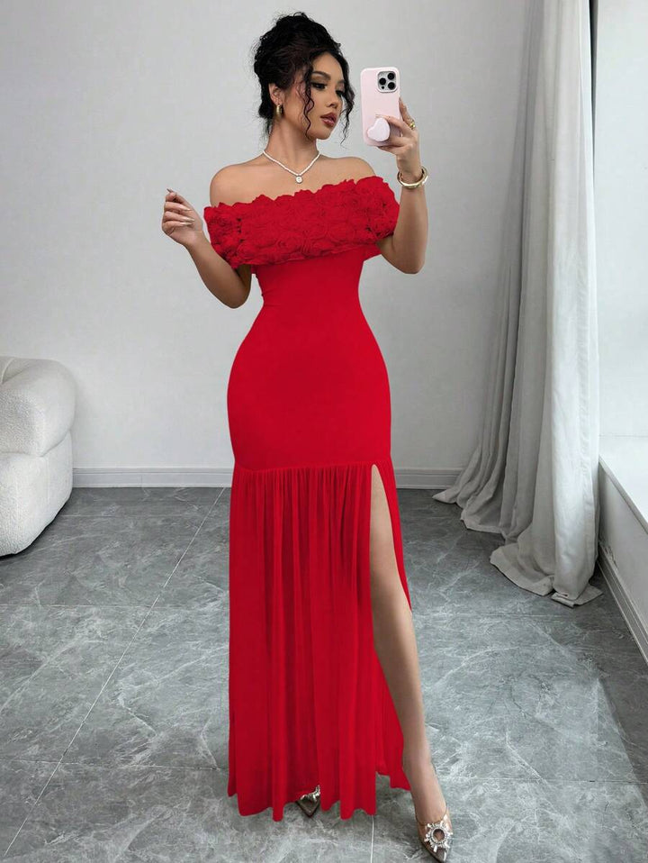 Rochie maxi SHEIN, roșu