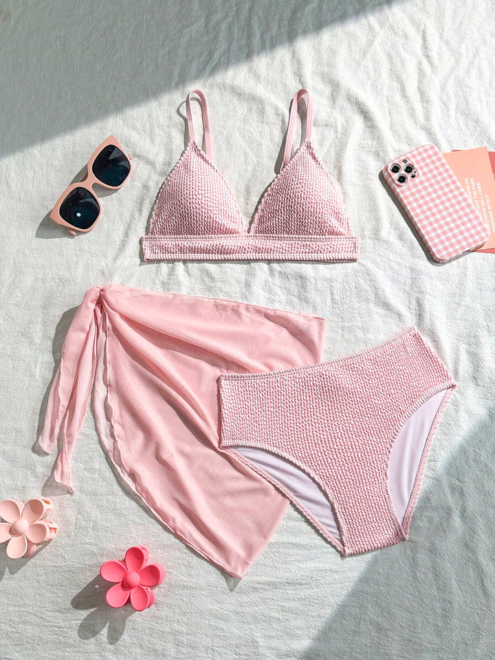 Set bikini SHEIN, roz