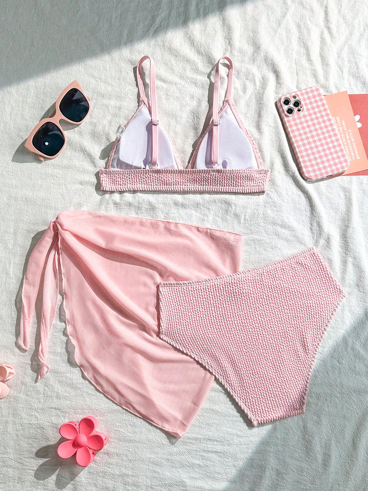 Set bikini SHEIN, roz