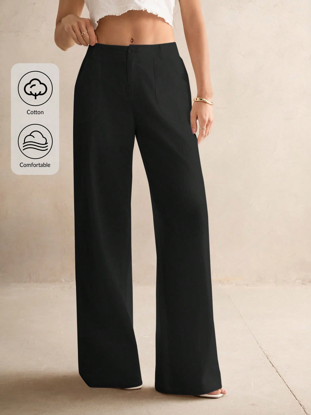 Pantaloni SHEIN, negru