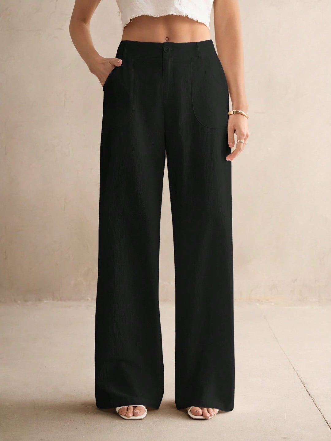 Pantaloni SHEIN, negru