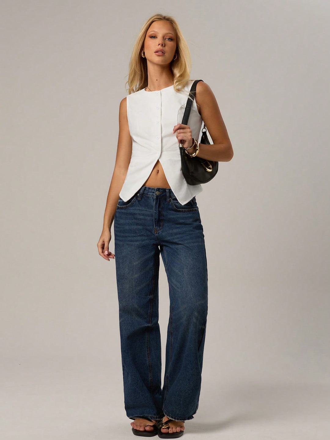 Top SHEIN, alb