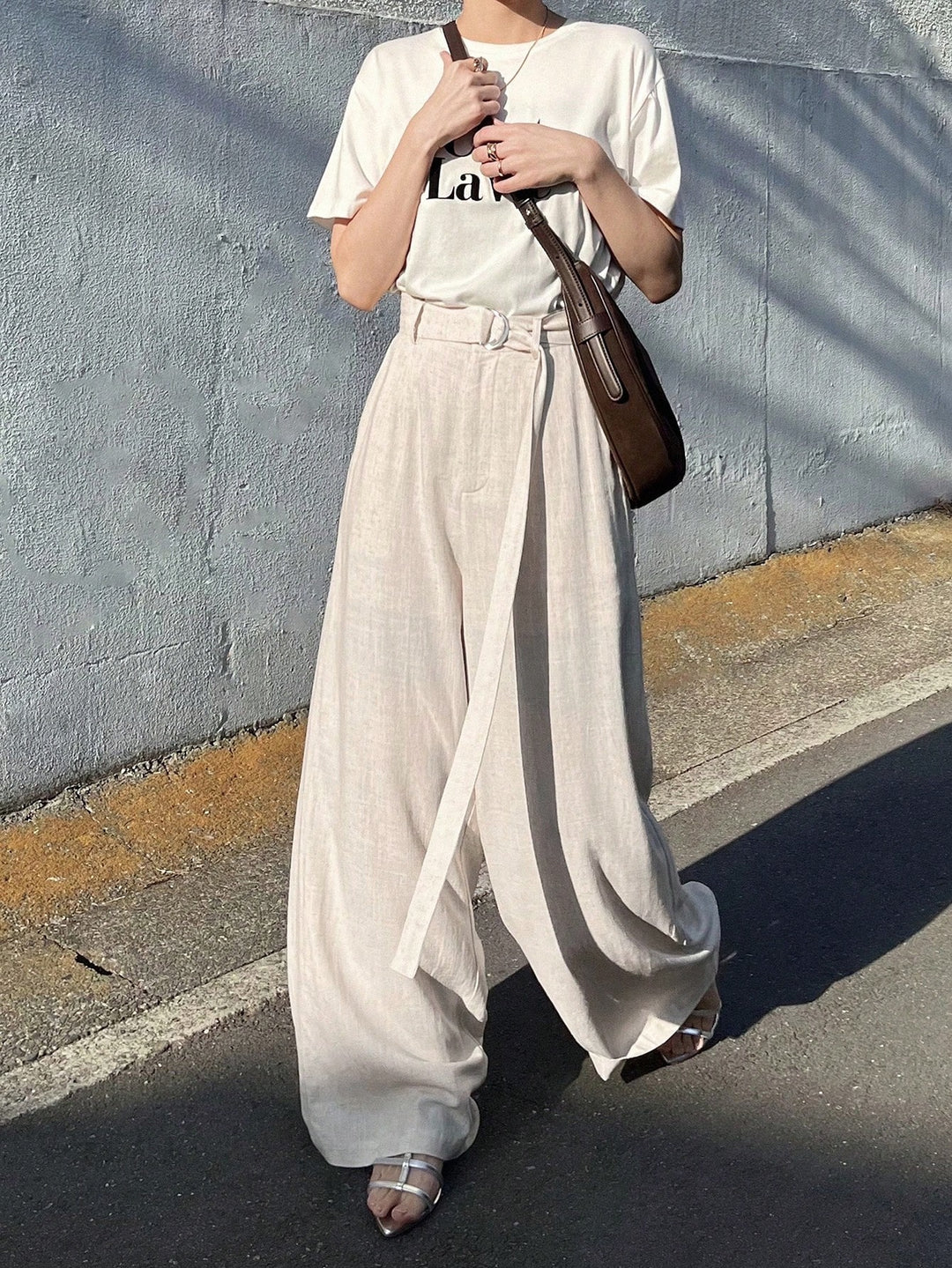 Pantaloni SHEIN, portocaliu