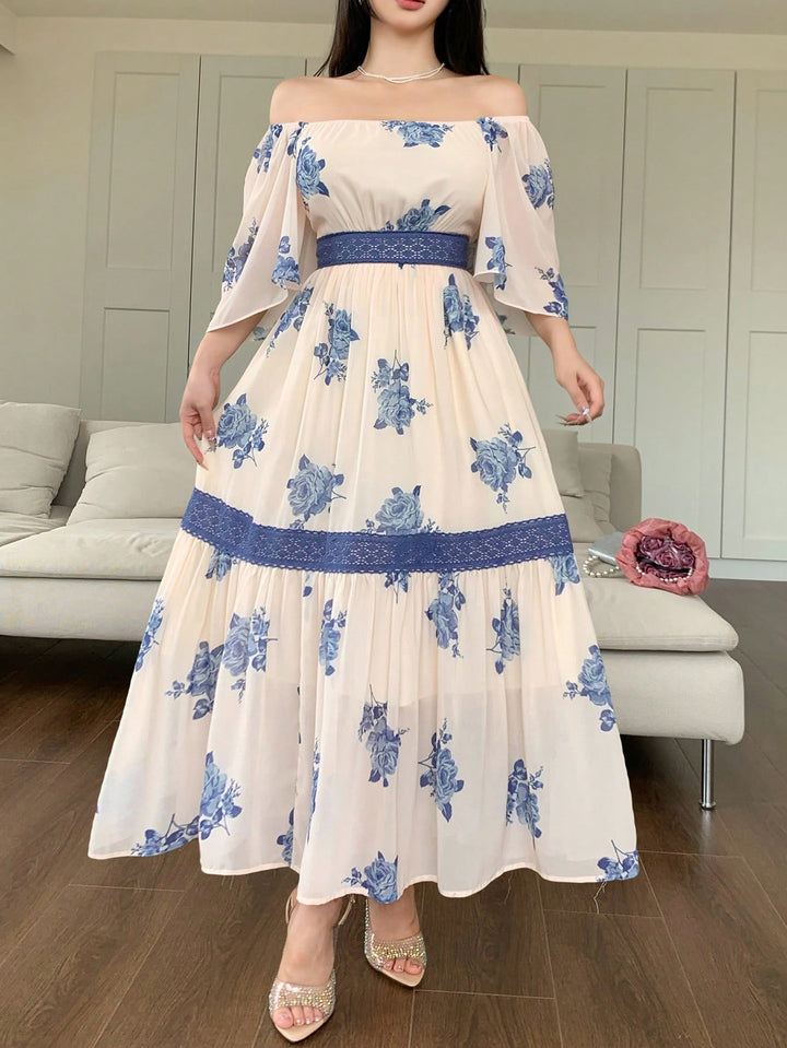 Rochie maxi SHEIN, alb