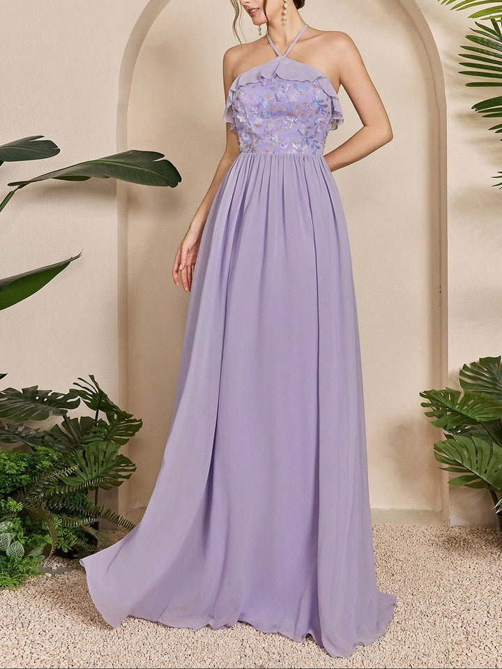 Shein maxi ruha, lila