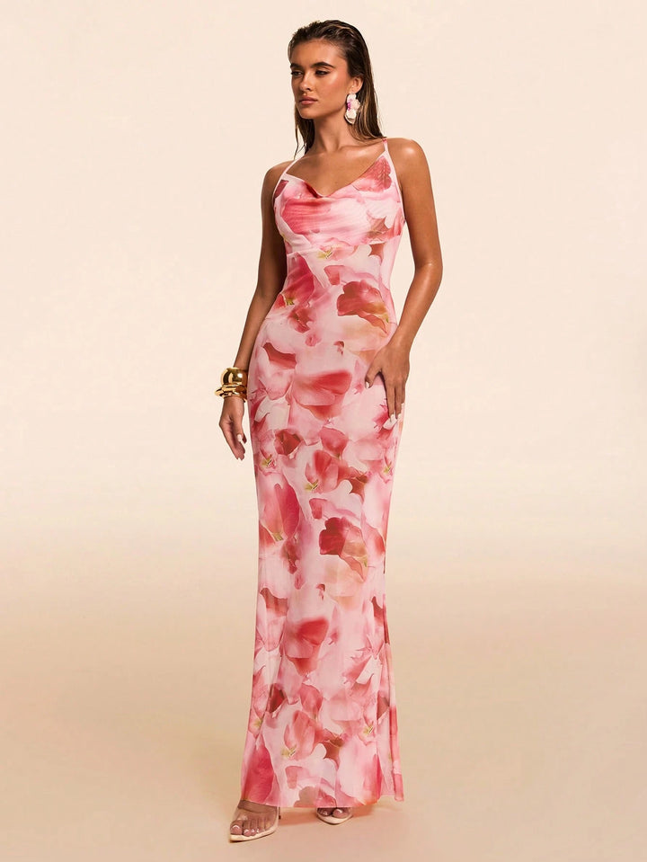 Rochie maxi SHEIN, mix culori