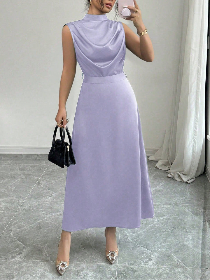 Shein lila midi ruha