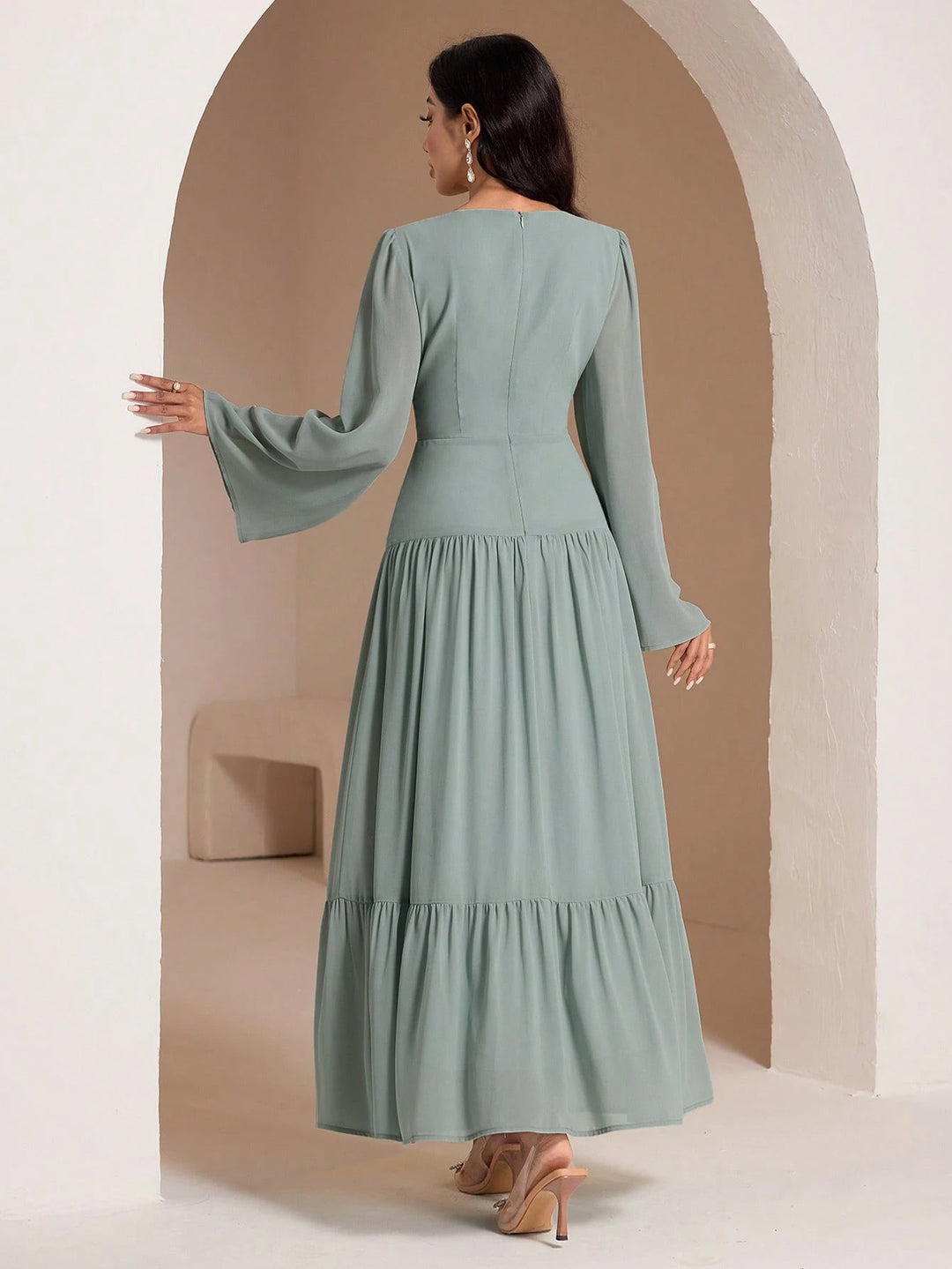 SHEIN maxi ruha, zöld