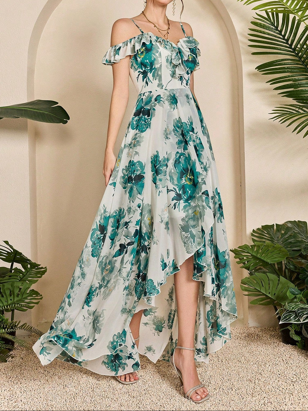 SHEIN maxi dress, mixed colors