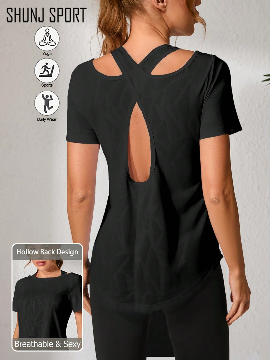 Tricou SHEIN, negru
