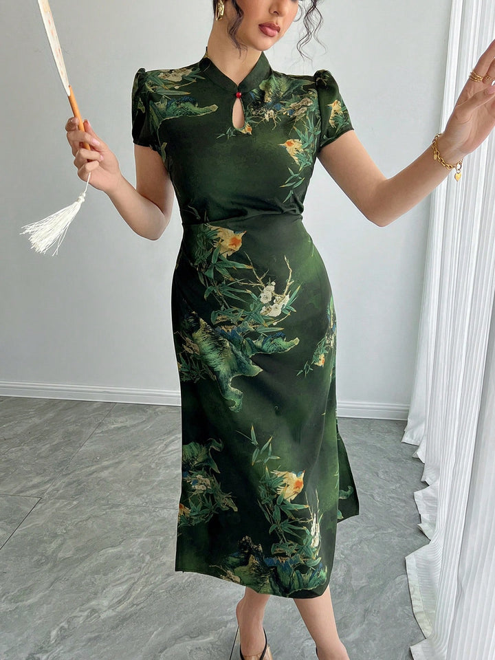 Rochie midi SHEIN, verde