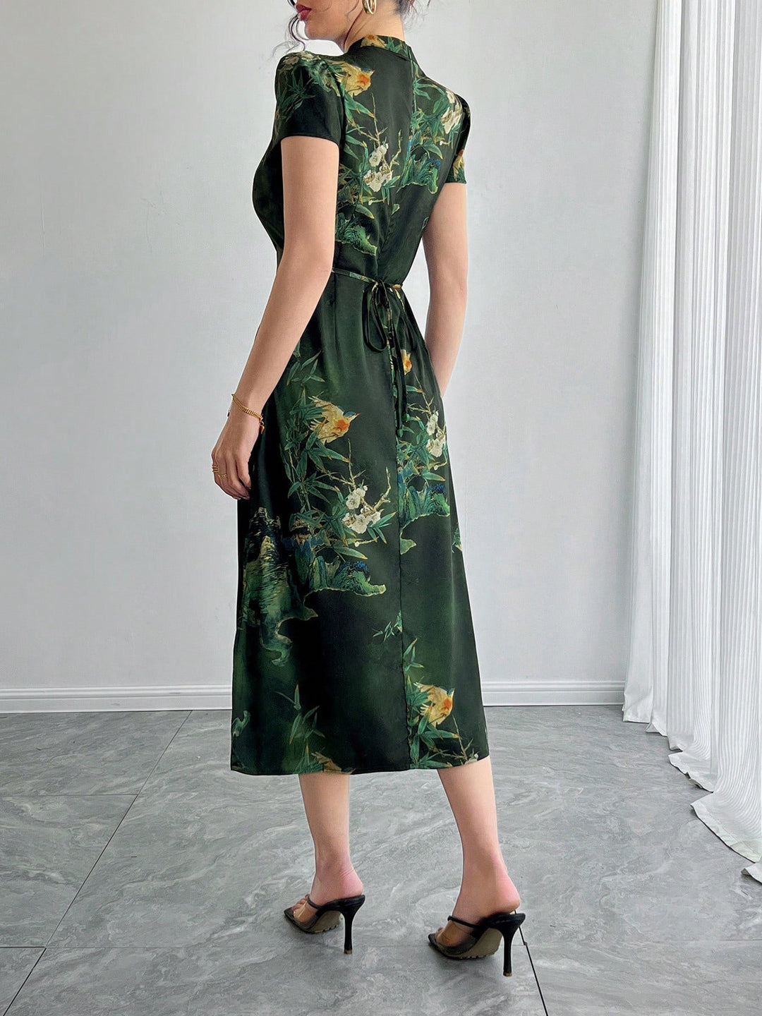 Rochie midi SHEIN, verde