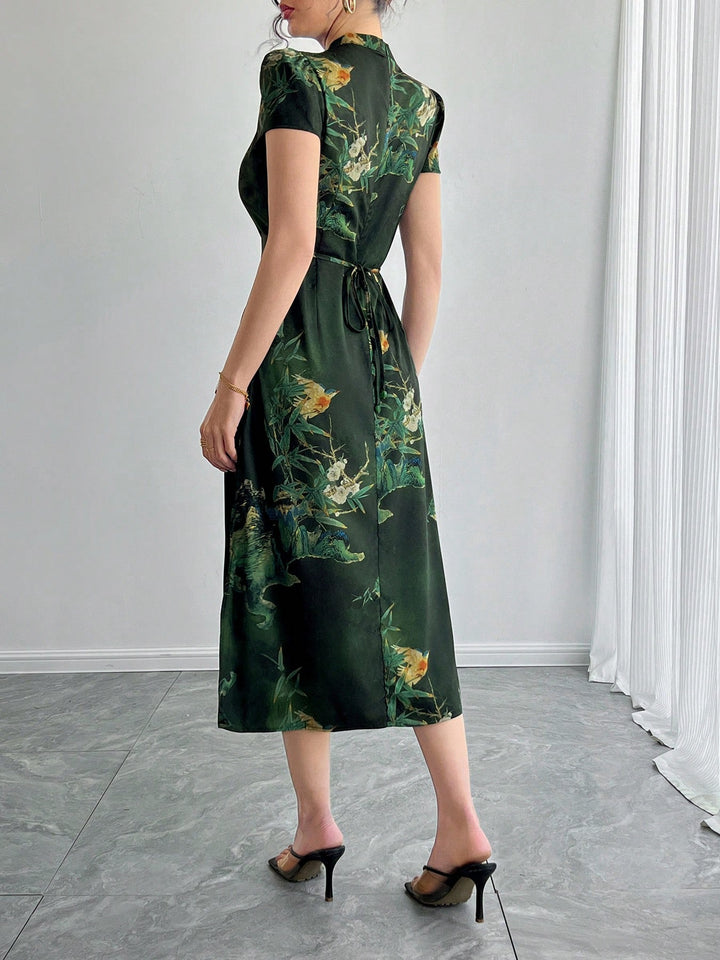 Rochie midi SHEIN, verde
