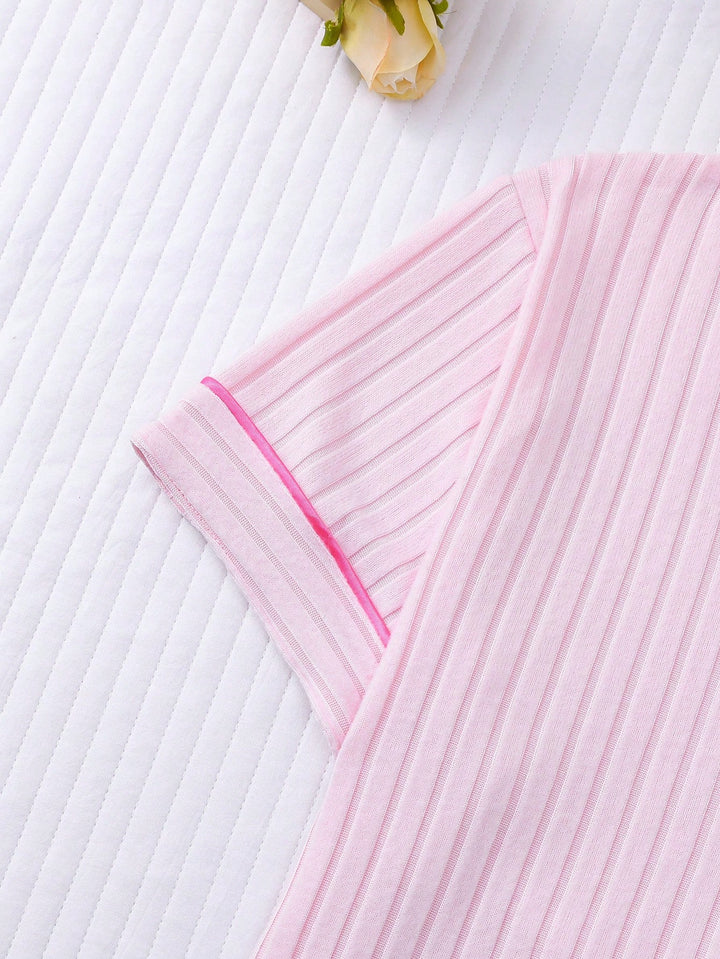 Compleu pijamale SHIEN, roz