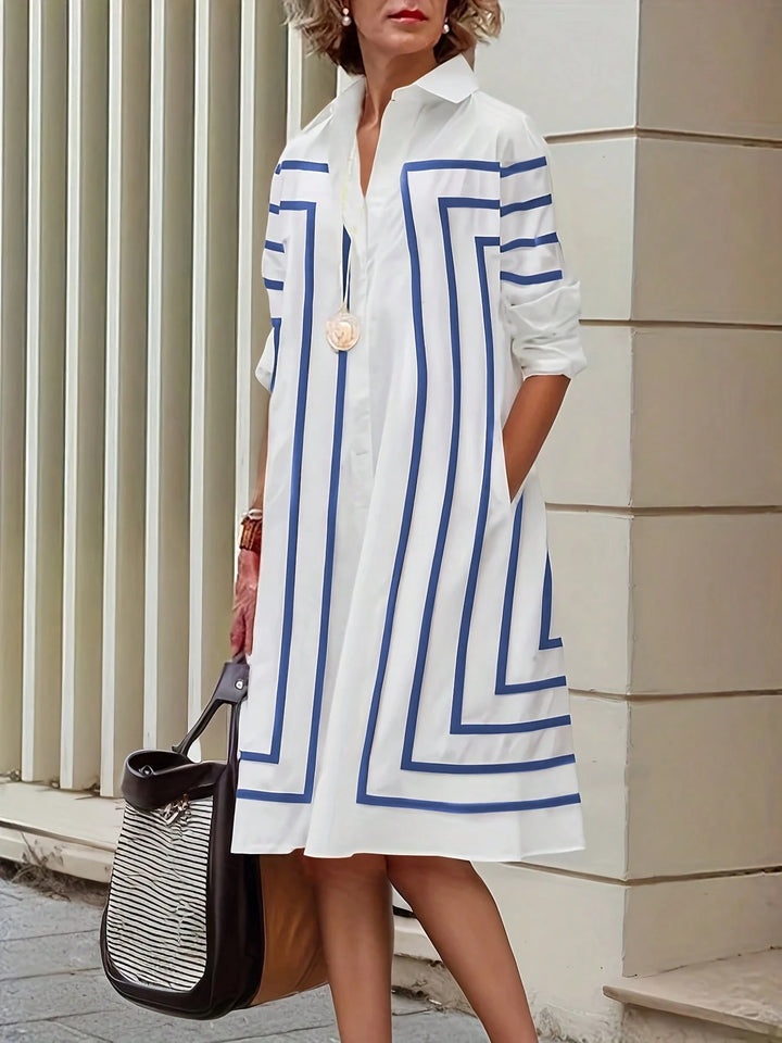 Rochie tip cămașă SHEIN, alb
