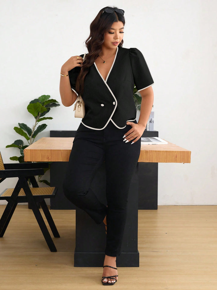 Sacou SHEIN, negru