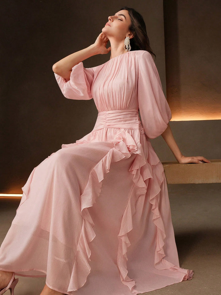 Rochie maxi SHEIN, roz