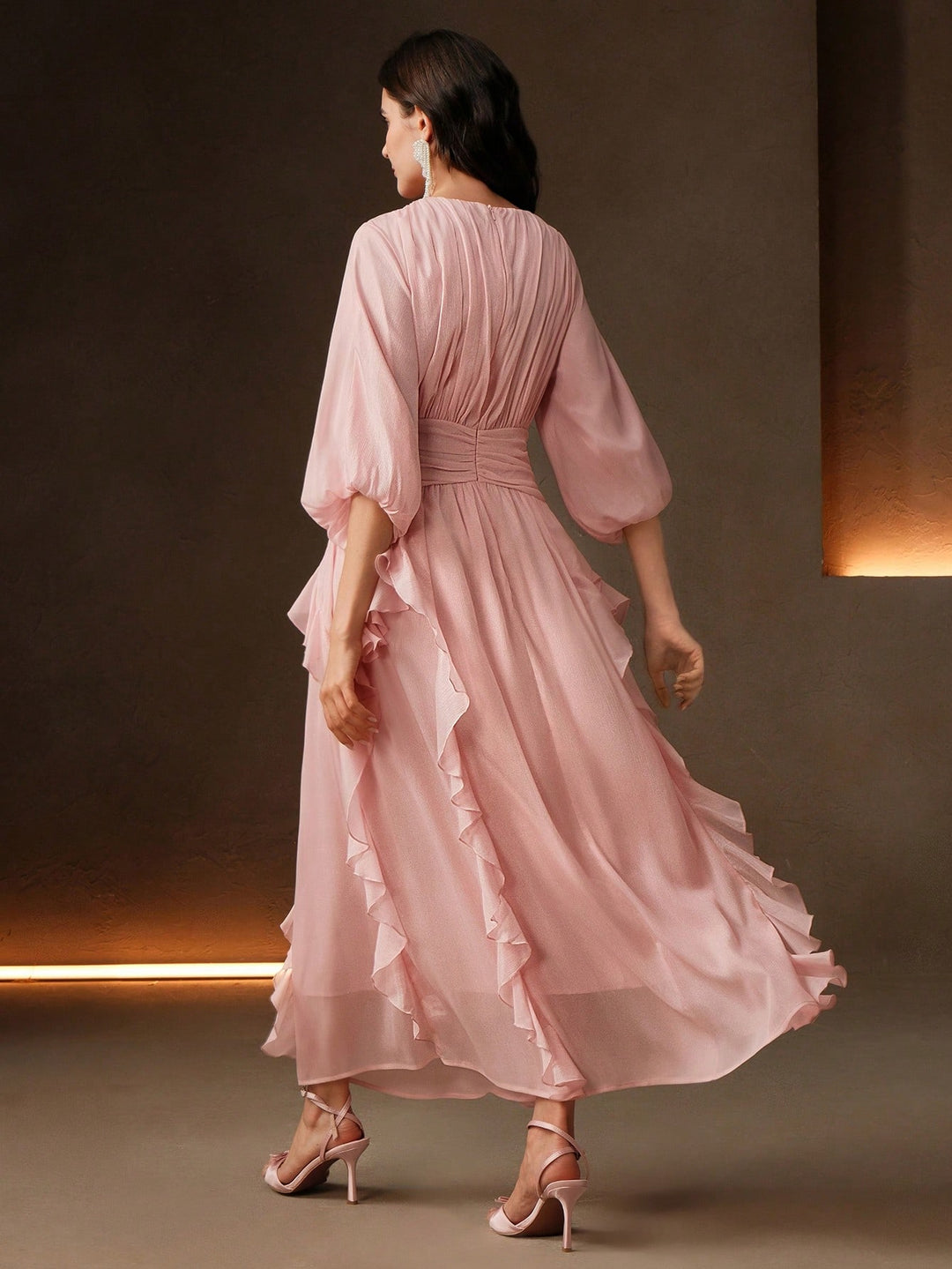 Rochie maxi SHEIN, roz