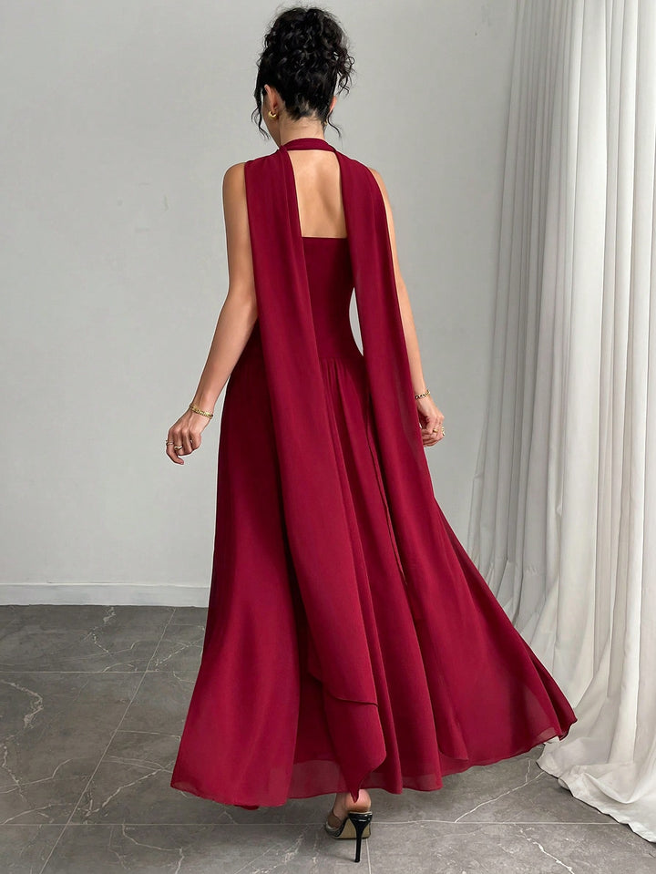 Rochie maxi SHEIN, vișiniu