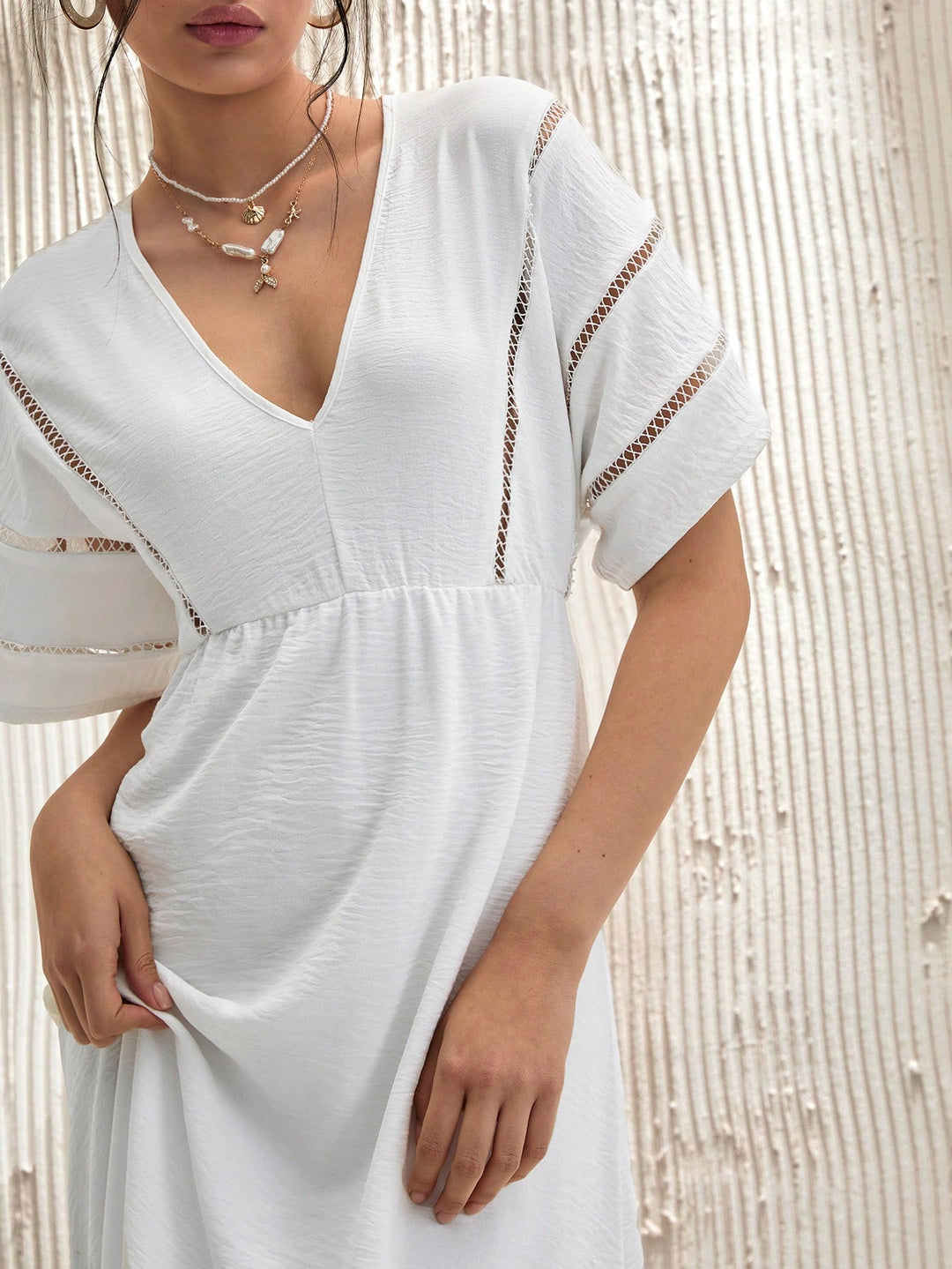 Rochie maxi Shein, alb