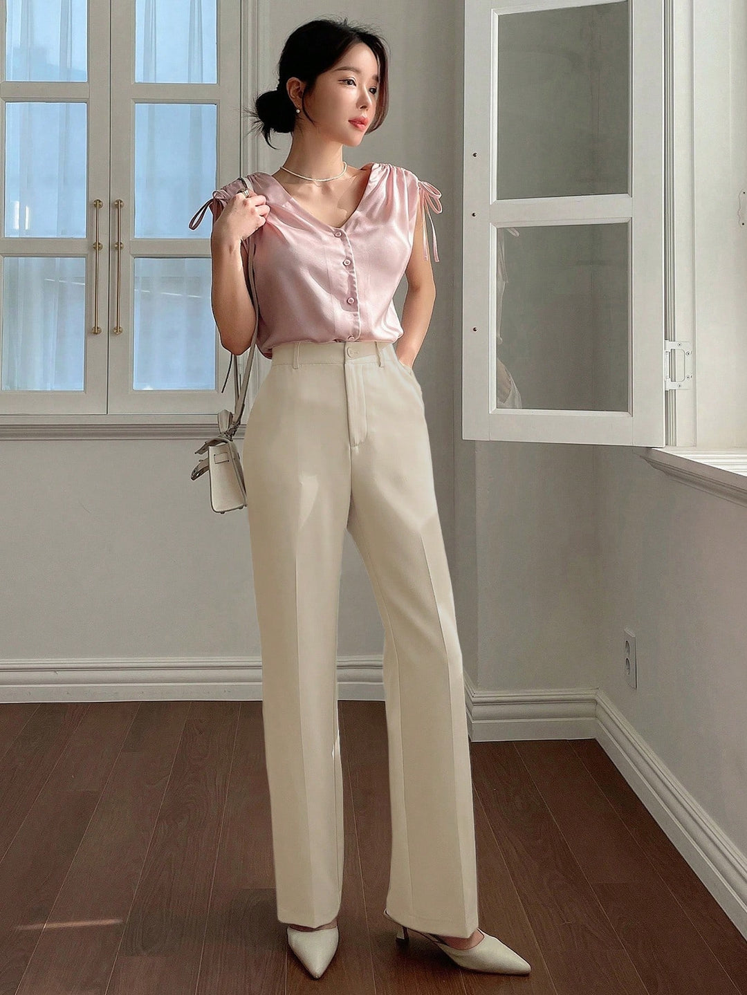 Pantaloni SHEIN, kaki