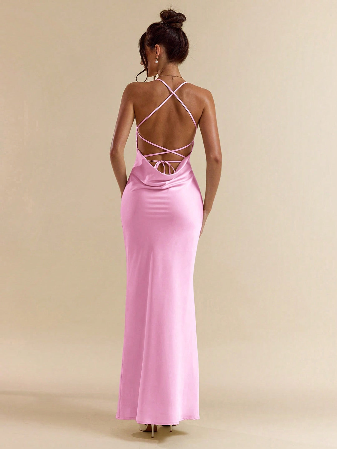 Rochie maxi SHEIN, roz