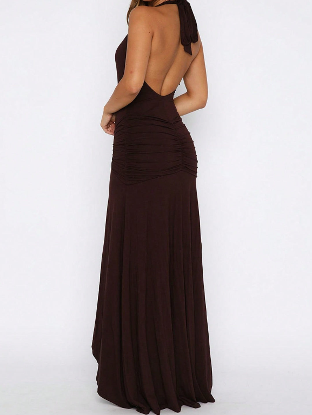Rochie maxi SHEIN, maro
