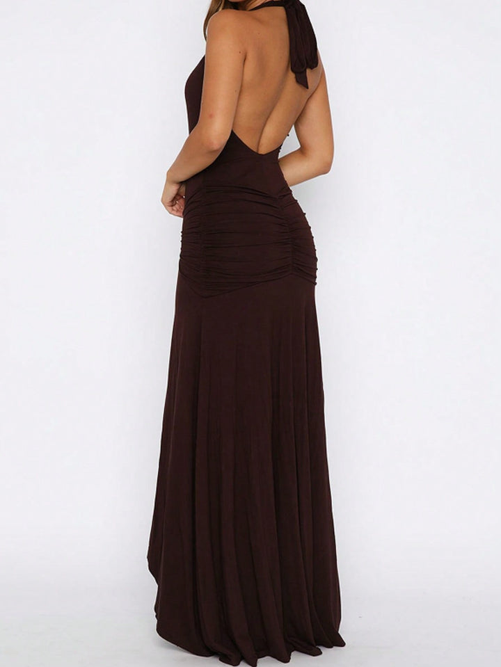 Rochie maxi SHEIN, maro