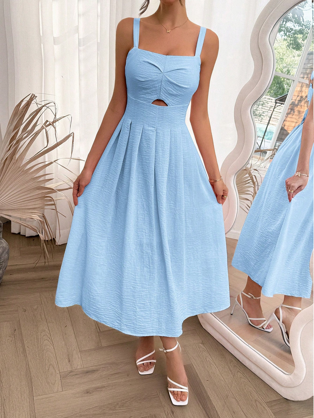 Rochie midi SHEIN, albastru