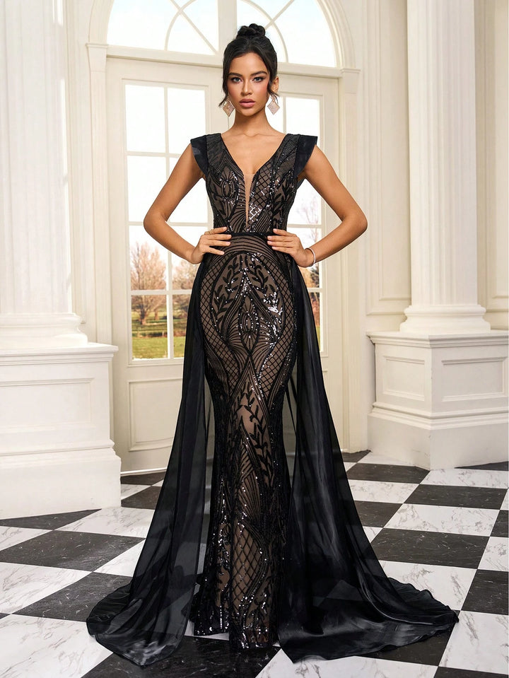 Rochie maxi SHEIN, negru