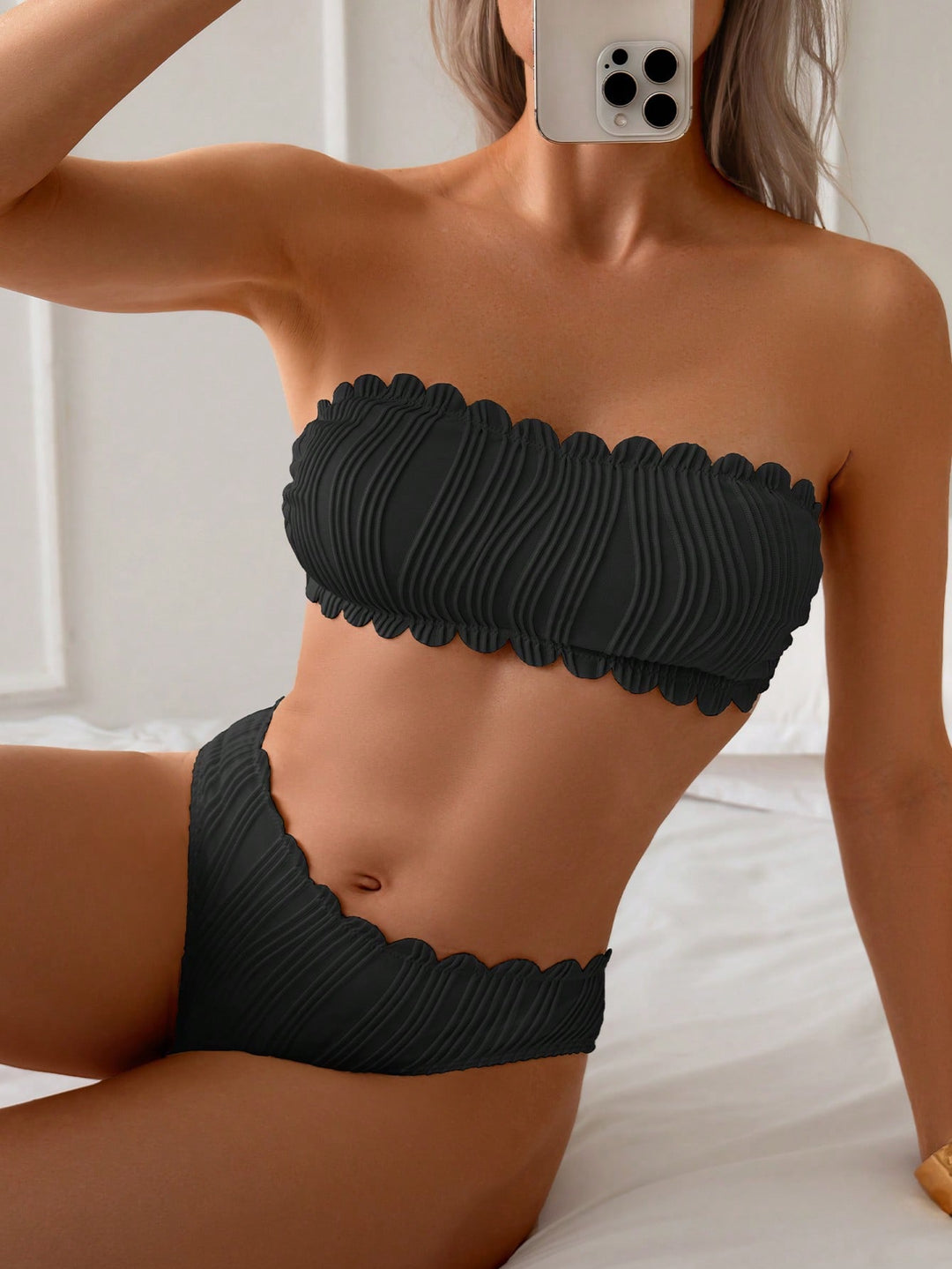 Set bikini SHEIN, negru