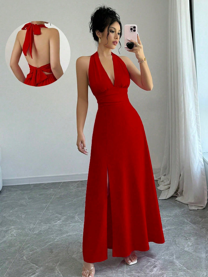Rochie maxi SHEIN, roșu