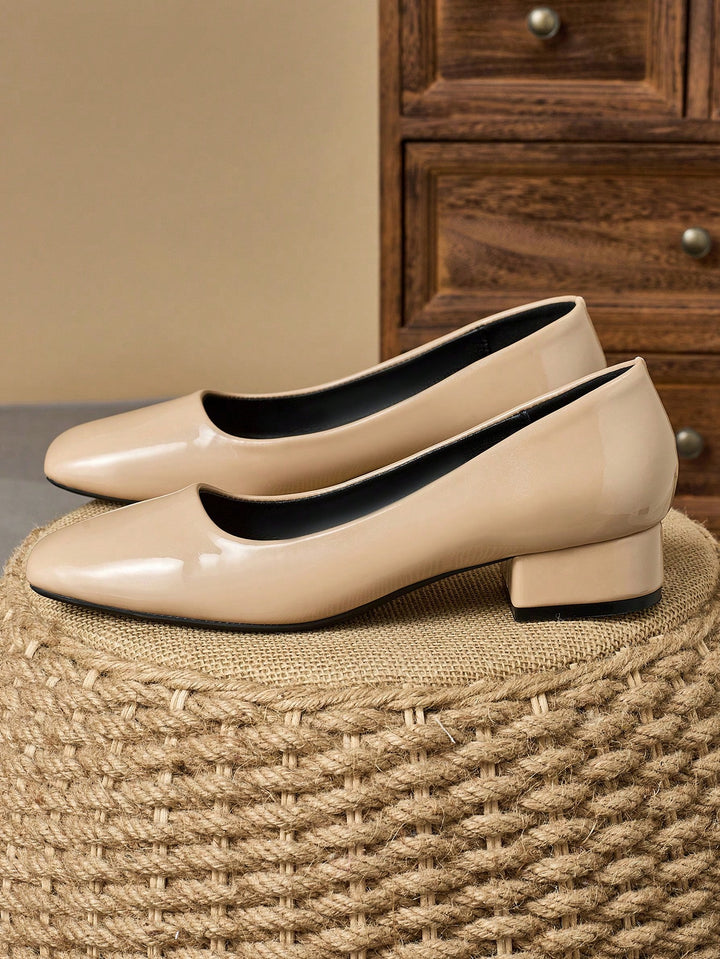 Pantofi cu toc SHEIN, bej