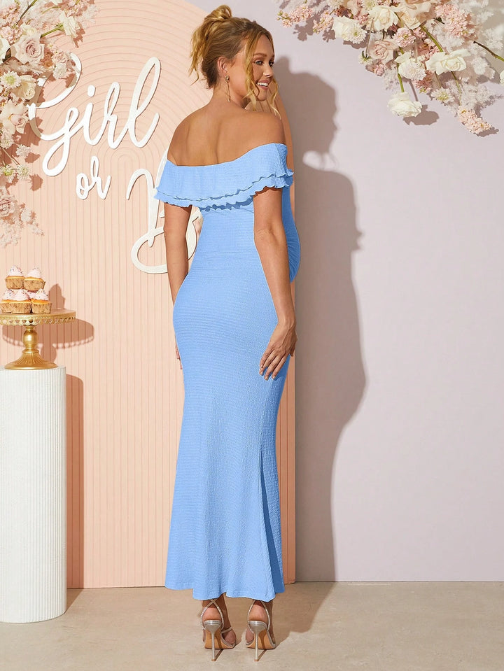 Rochie maxi SHEIN, albastru