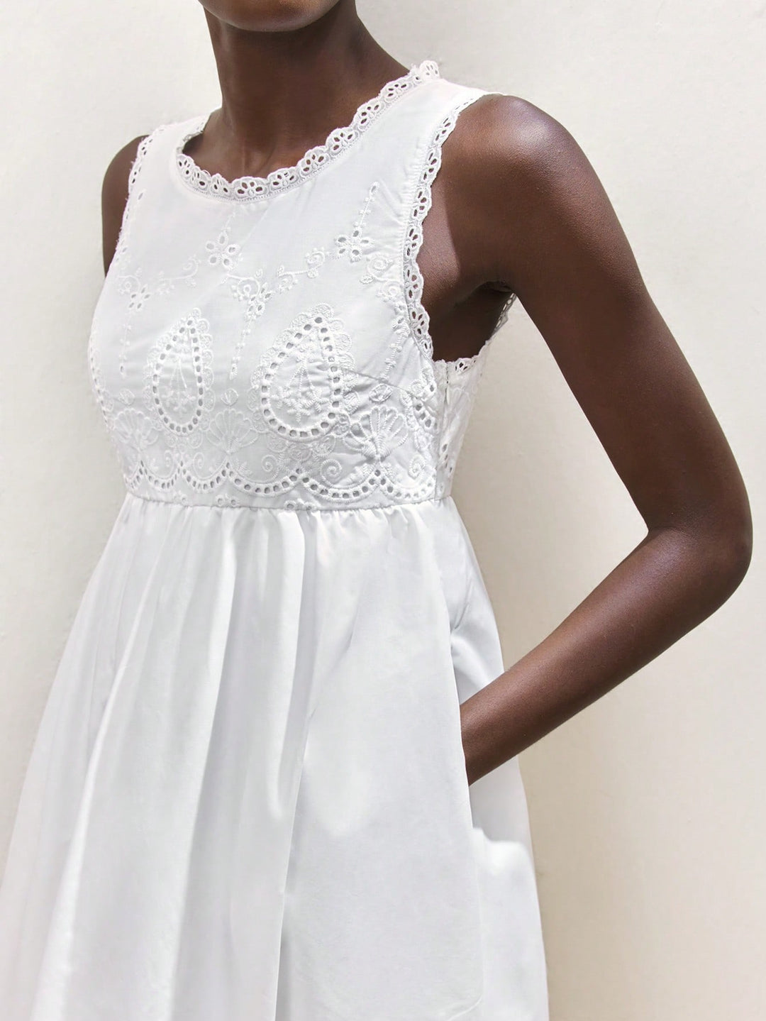 Rochie maxi SHEIN, alb