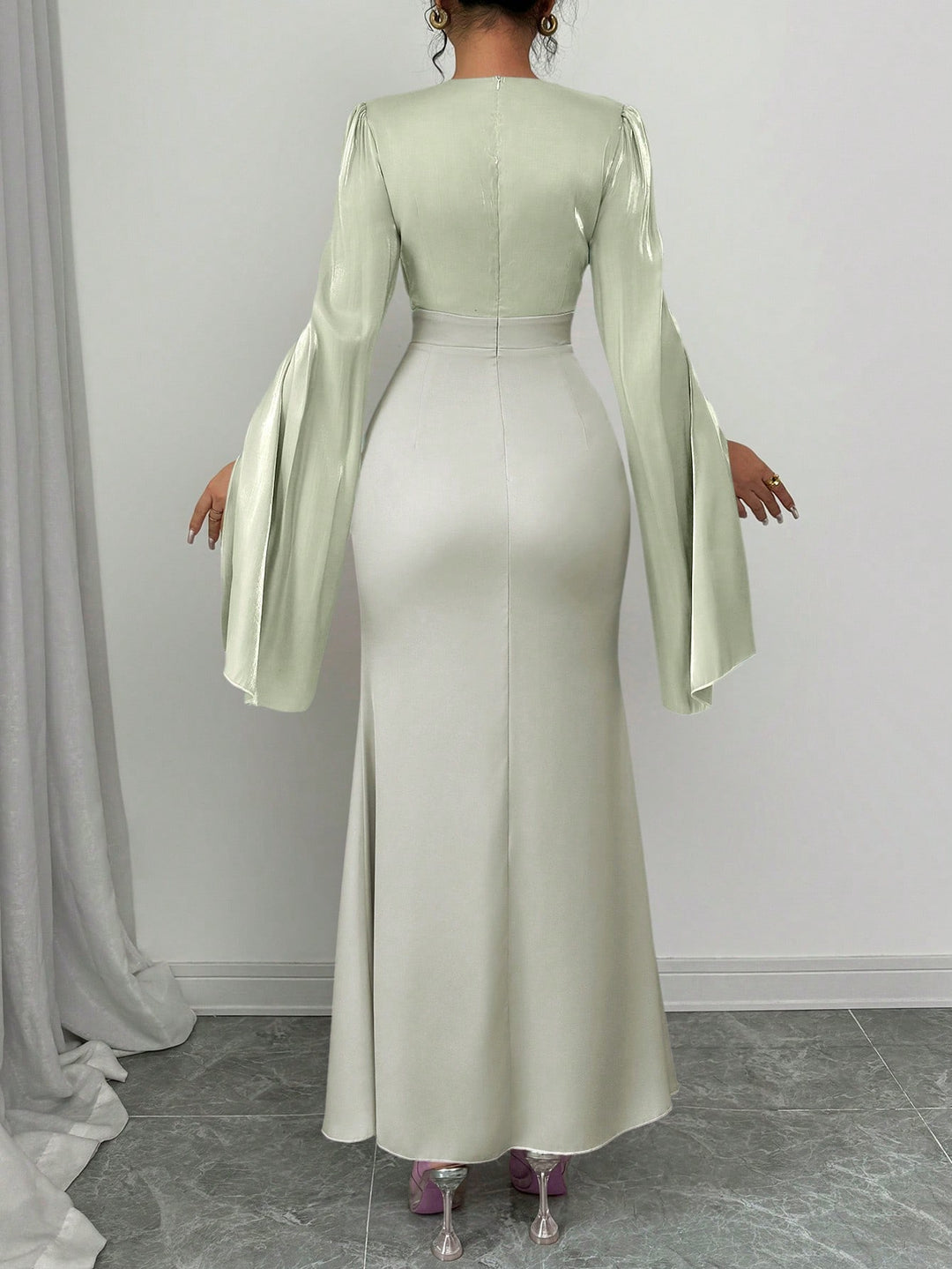 SHEIN maxi ruha, zöld