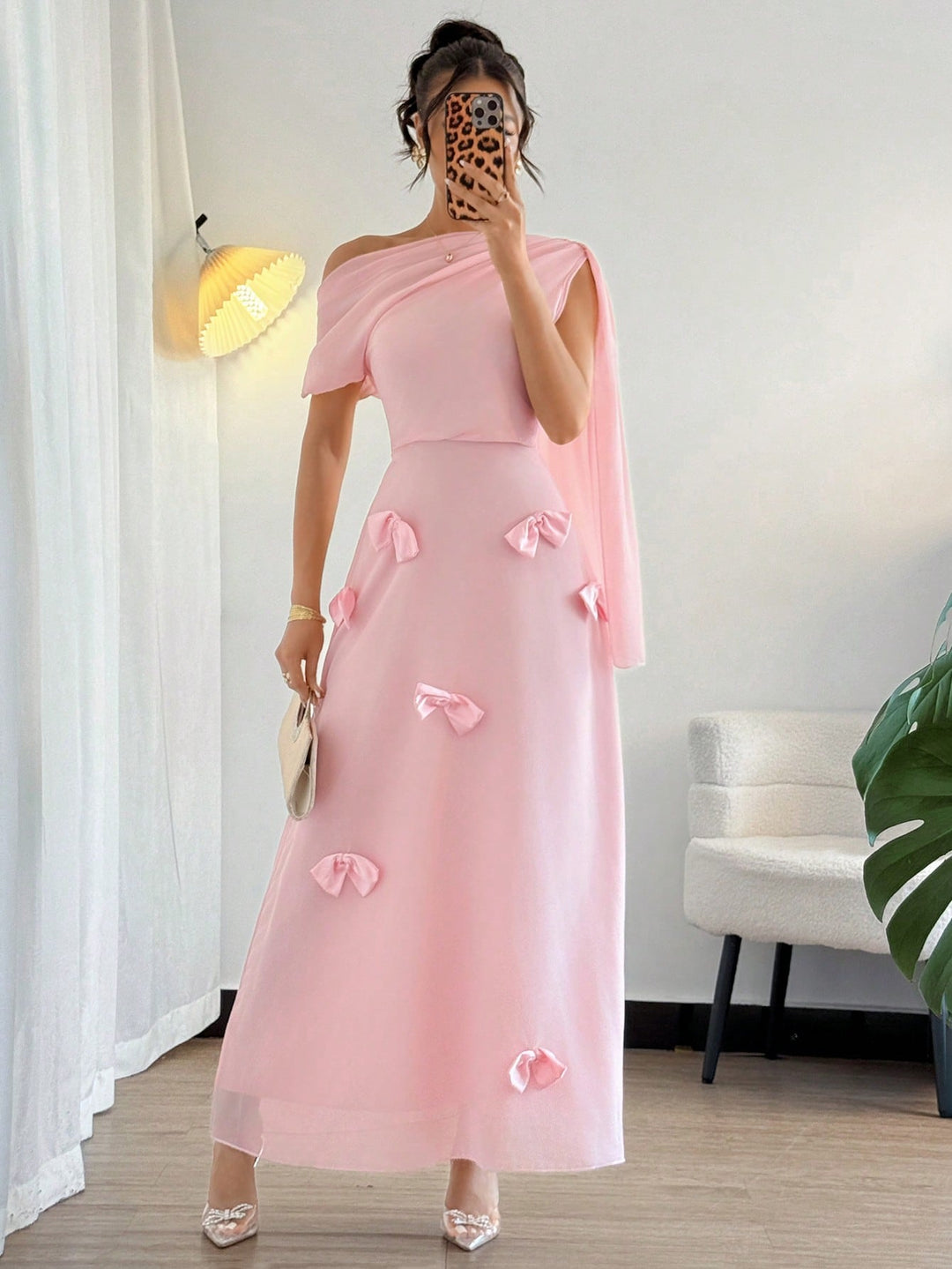 Rochie maxi SHEIN, roz