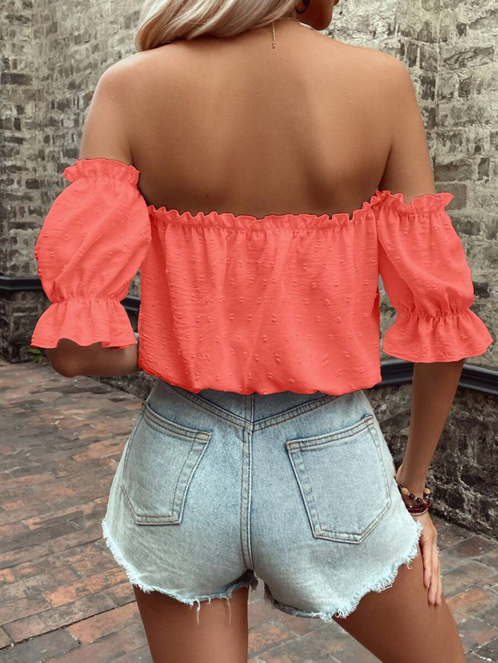 Top SHEIN, portocaliu