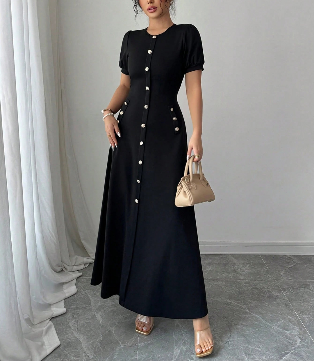 Rochie maxi Shein, negru