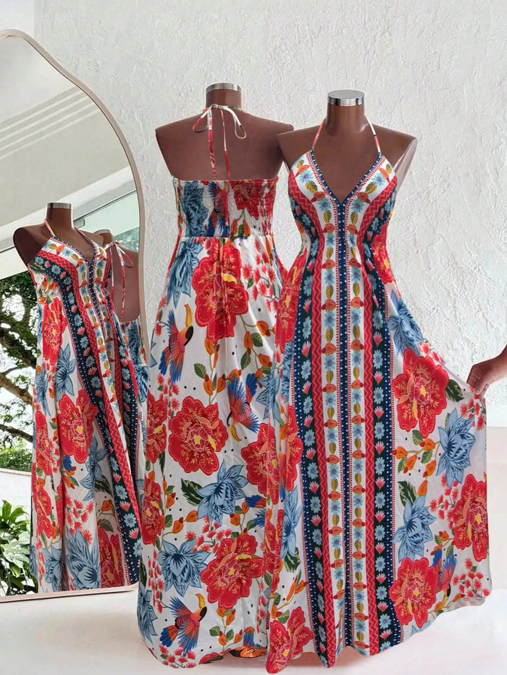 Rochie maxi SHEIN, mix culori