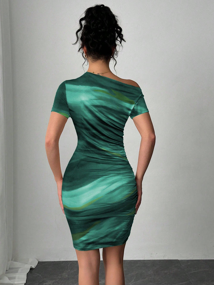 Rochie mini SHEIN, verde