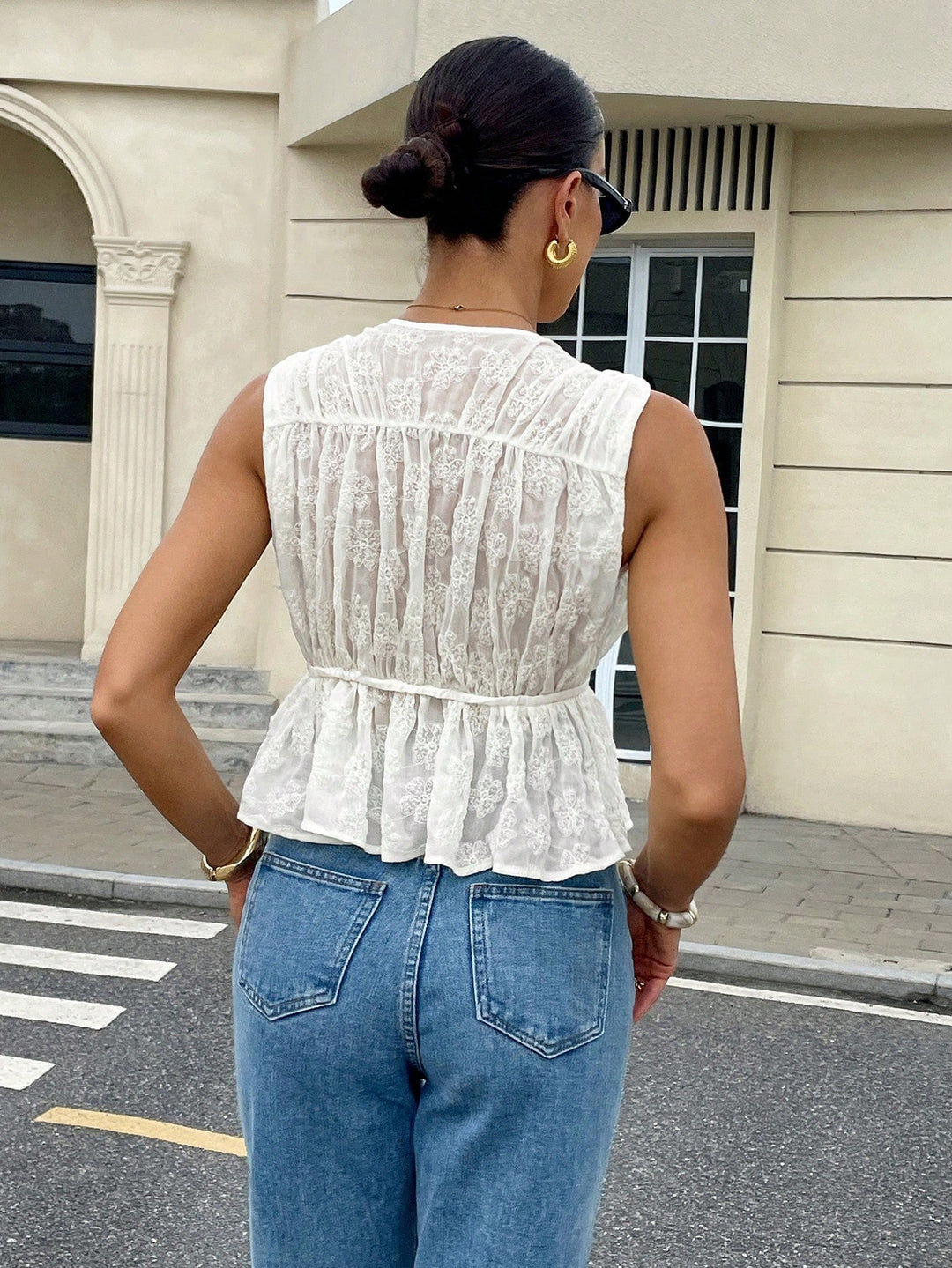 Top SHEIN, krém