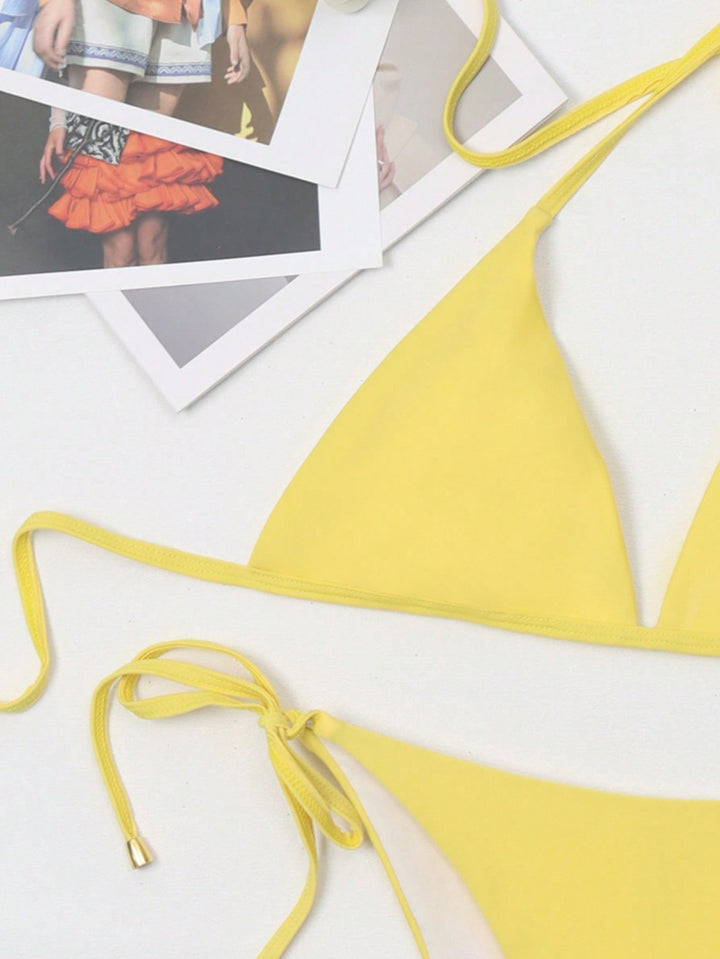 Set bikini SHEIN, galben