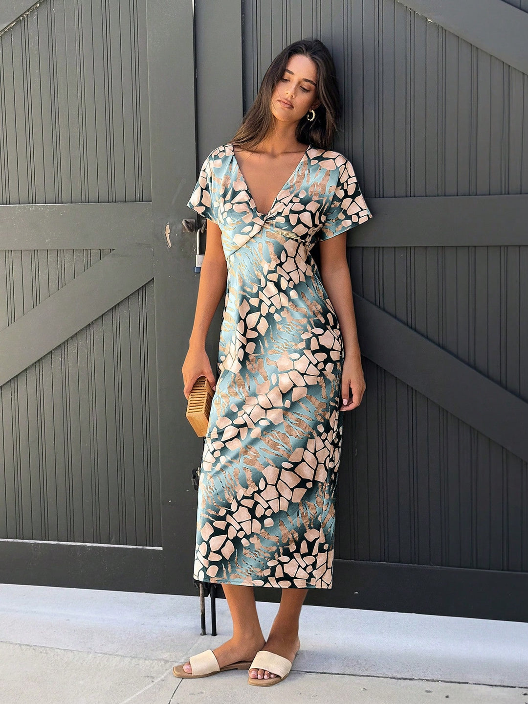 Rochie midi SHEIN, mix culori