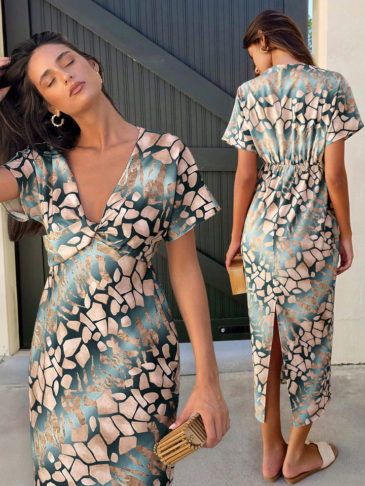 Rochie midi SHEIN, mix culori
