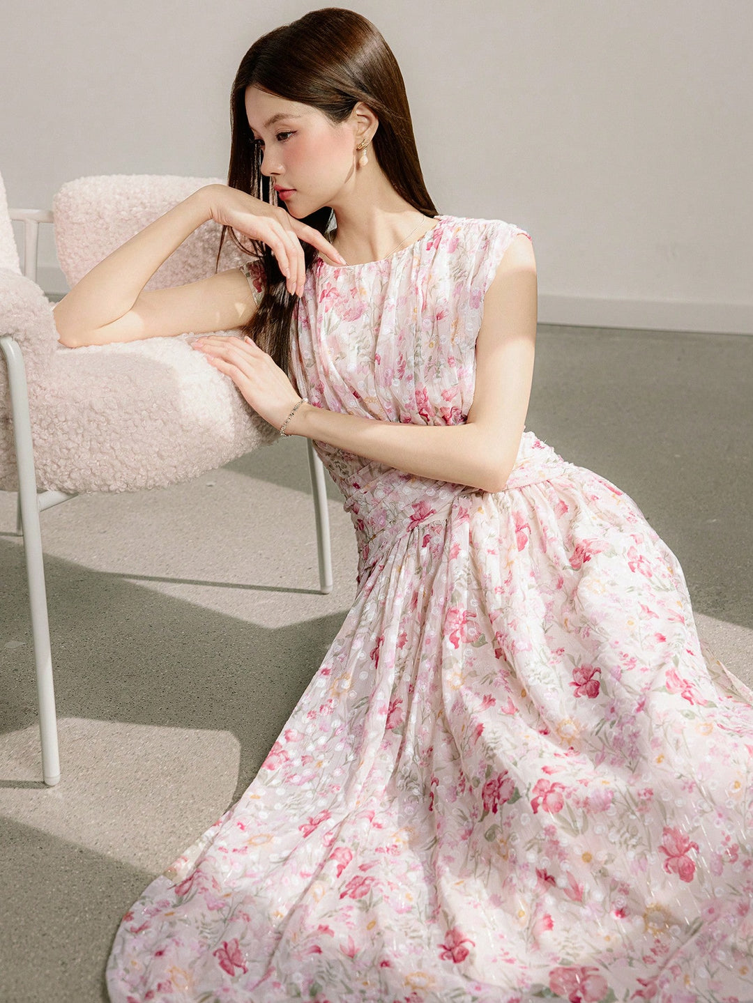 Rochie maxi SHEIN, mix culori